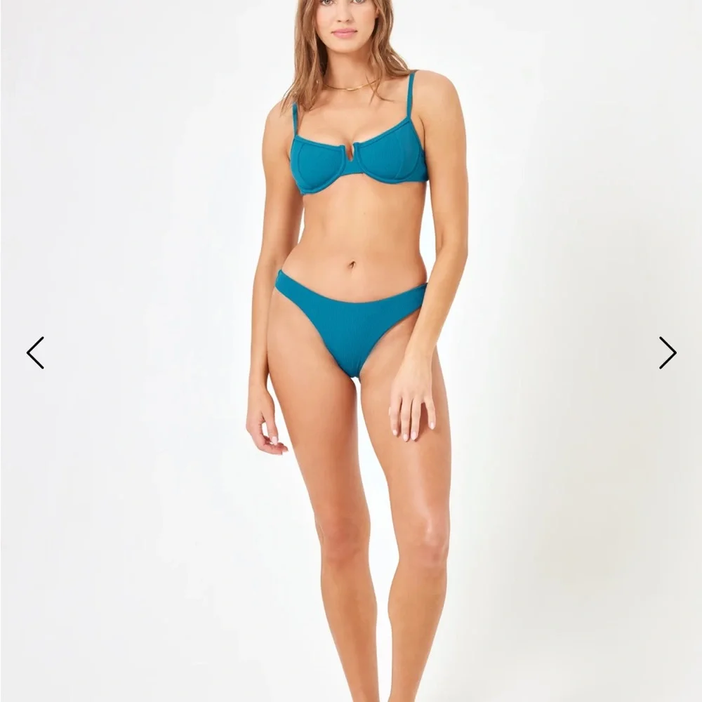 L*Space Mediterranean Blue Hunter Bikini Top